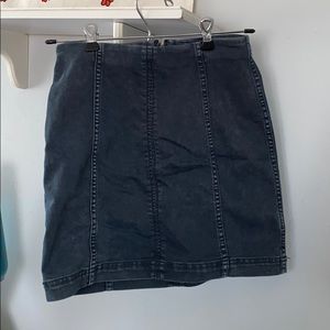 Free People Denim Mini Skirt